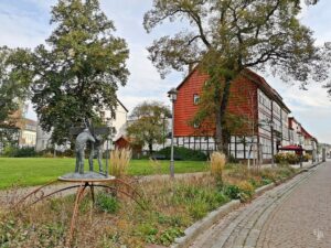 Naturnahe Bepflanzung im Duderstädter Innenstadtbereich